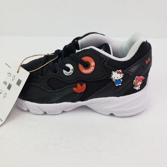 Adidas x Hello Kitty Astir El I Toddler Girls Size 9 Black White Sneaker Shoes - Picture 2 of 10